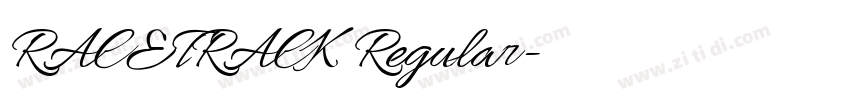 RACETRACK Regular字体转换 RACETRACK Regular字体转换